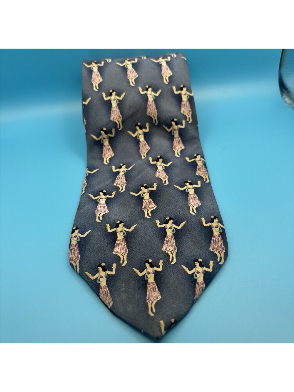 Vintage Pelican Bay Silk Hula Girl Tie Men’s Necktie Made In Canada